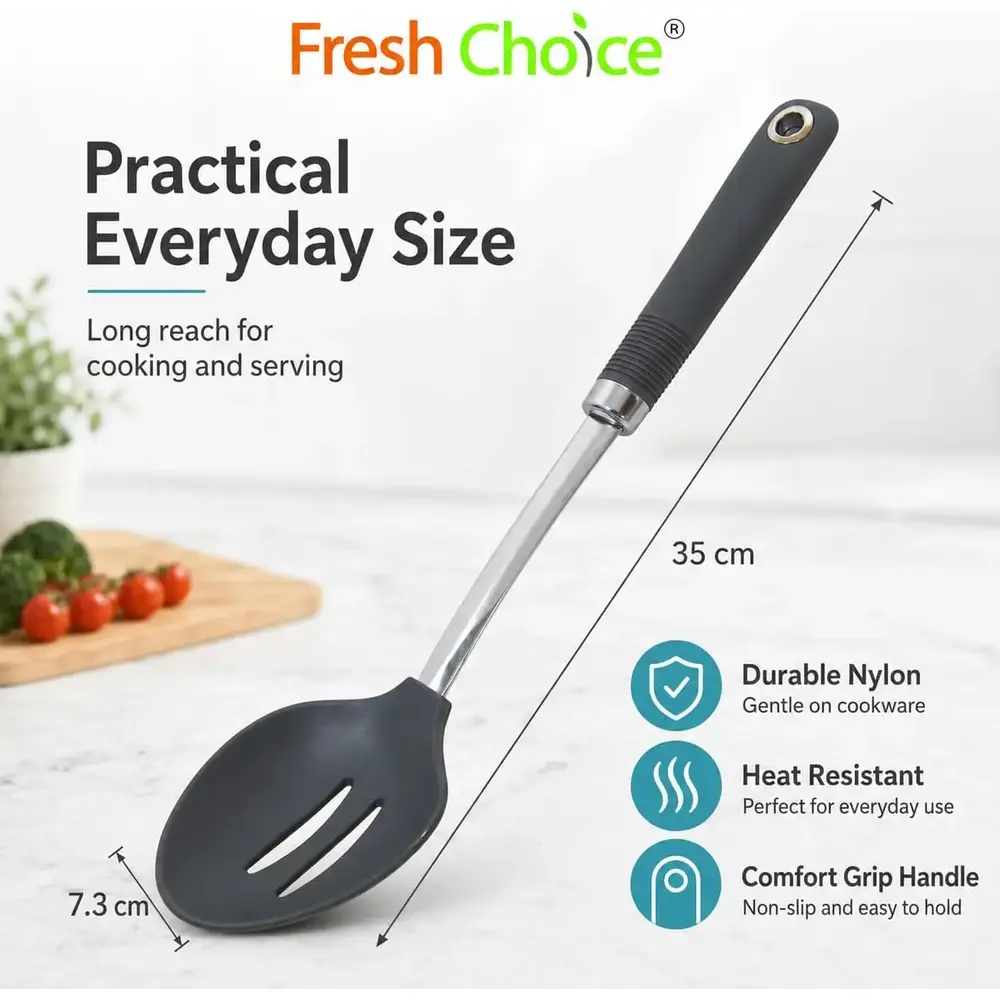 Fresh Choice Nylon Slotted Spoon - 3015794 - Image 5