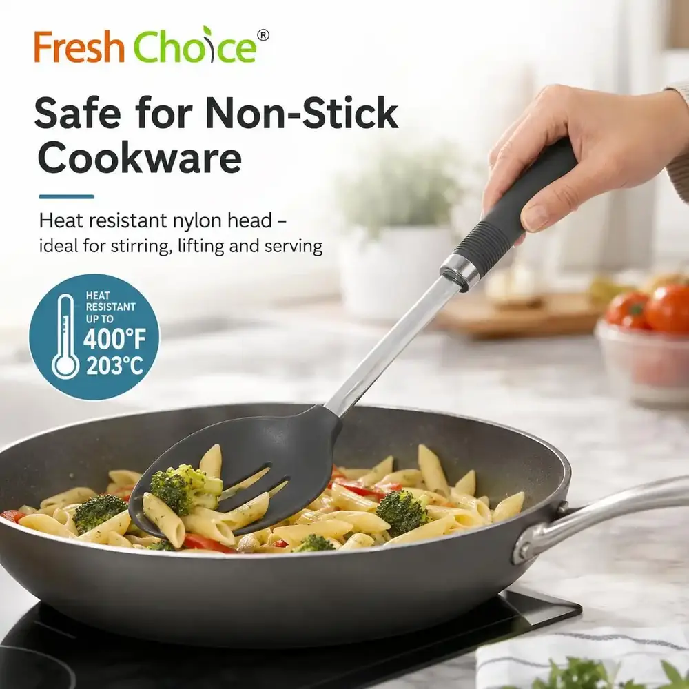 Fresh Choice Nylon Slotted Spoon - 3015794 - Image 6