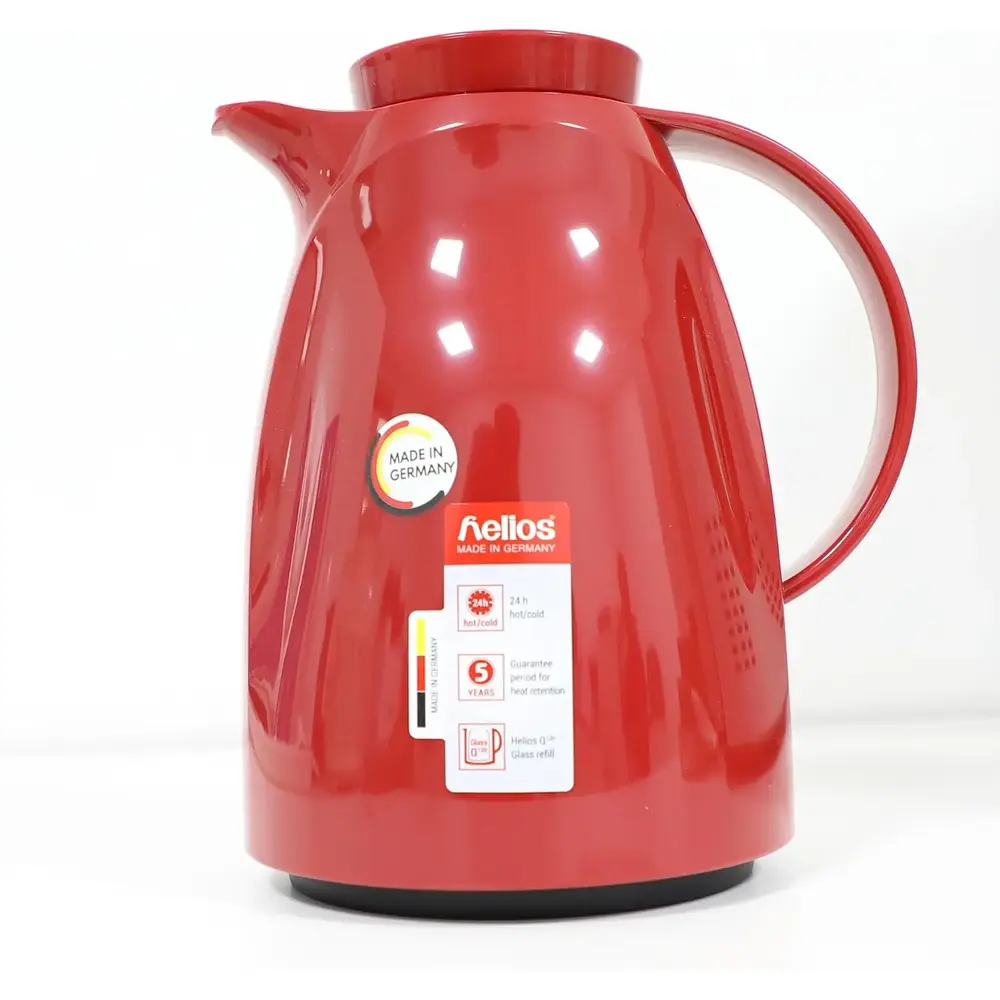 Helios Best Flask , Red - Hot Cold Retention - Easy Cleaning - Suitable For Tea And Coffee Stainless Steel 360ml - 3015780
