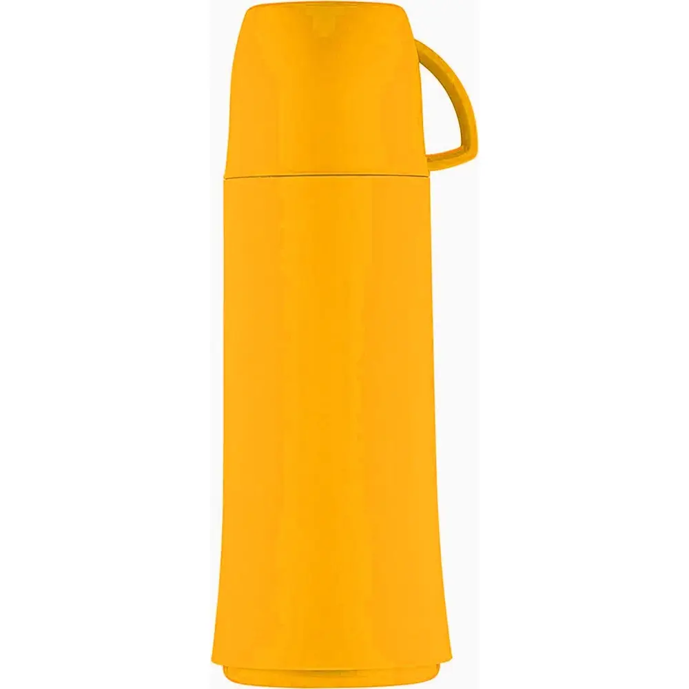Helios Vacuum Flask Transparent Orange Stainless Steel 250ml - 3019073