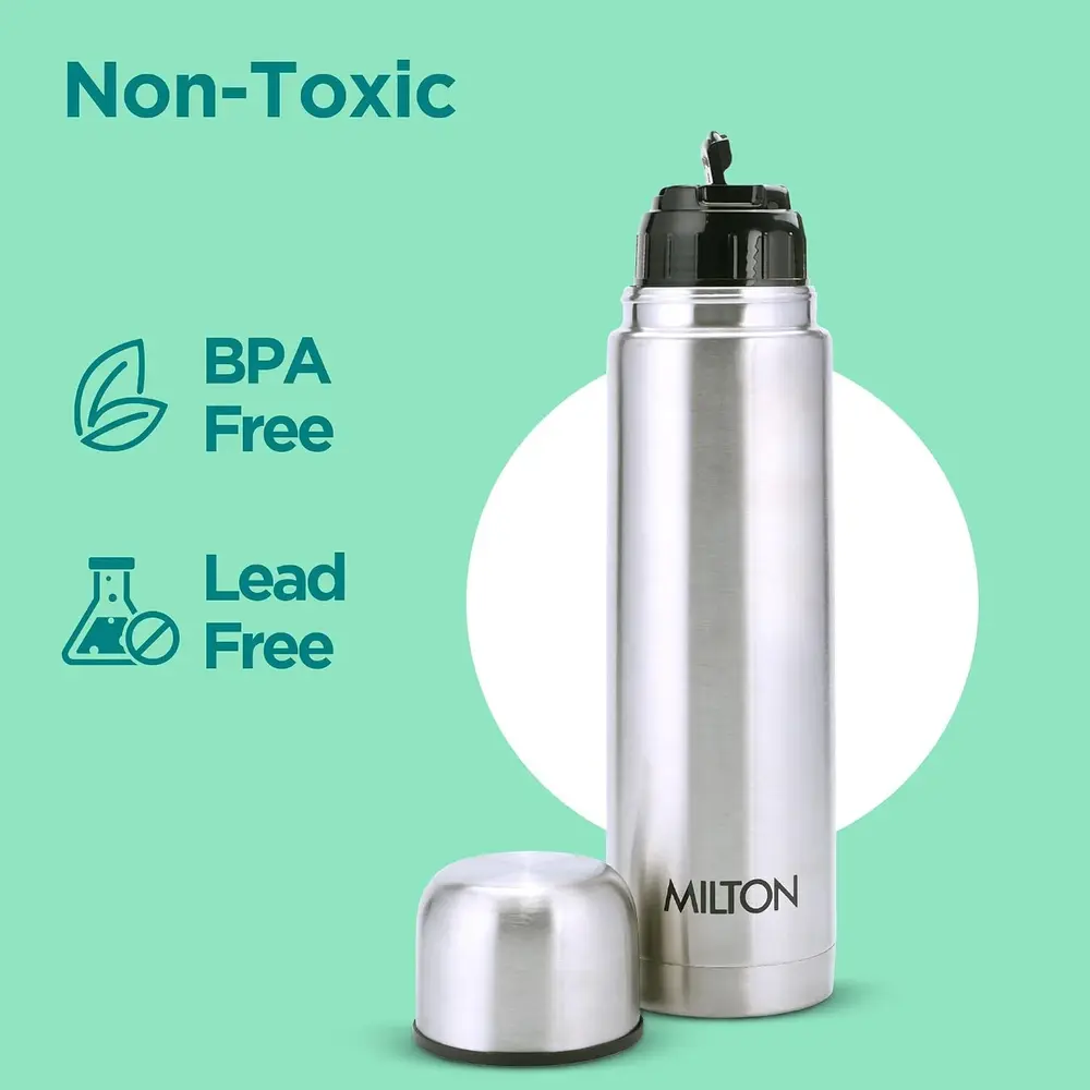 Milton Bullet Flasks Flip LID With Pouch Stainless Steel 500ml - 3015506 - Image 3