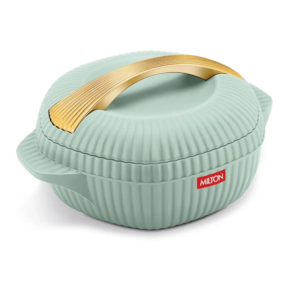 Milton Oyster 2500 Pu Insulated Casserole, Light Green Royal Blue, Assorted Colors, BPA Free, Food Grade, Hot And Cold, Easy To Carry Plastic 2190ml - 3015820