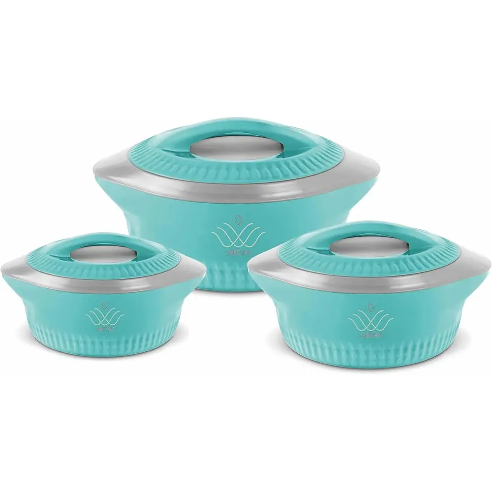 Milton Royal Hot Pot Set - 2.5 Litre 3.5Ltr Stainless Steel 3 Pcs 1.5L - 3015743