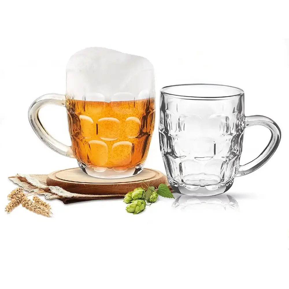 Milton Treo By Cascade Beer Mug, Set Of 2, Transparent Stainless Steel 292ml - 3015663