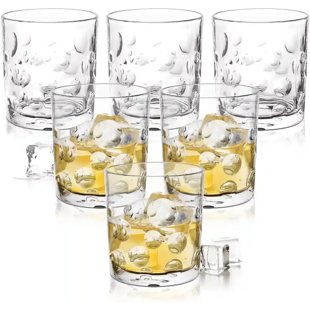Milton Treo By Fizz 340 Whiskey Tumbler, Set Of 6, Each, Transparent Glass 350ml - 3015713