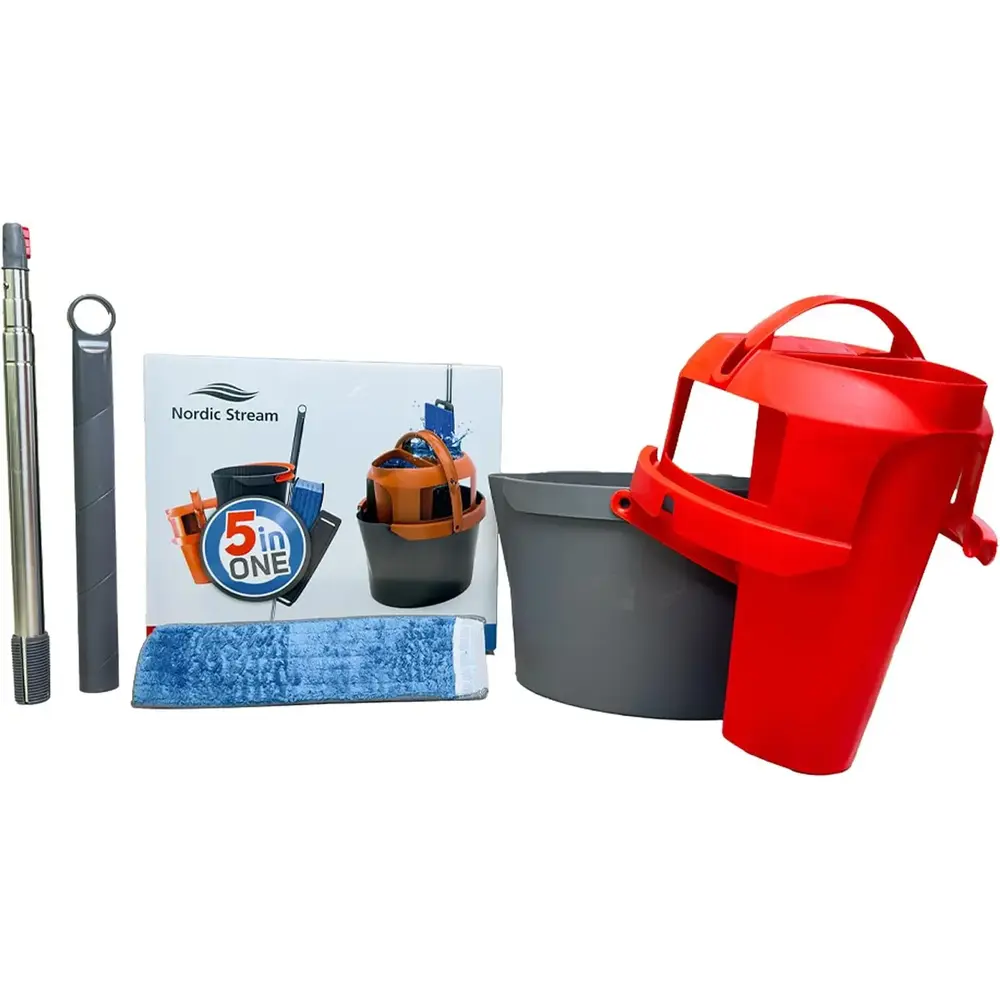Nordic Stream Easy Squeezer 5 In 1 Mop Kit Stainless Steel - 3028032