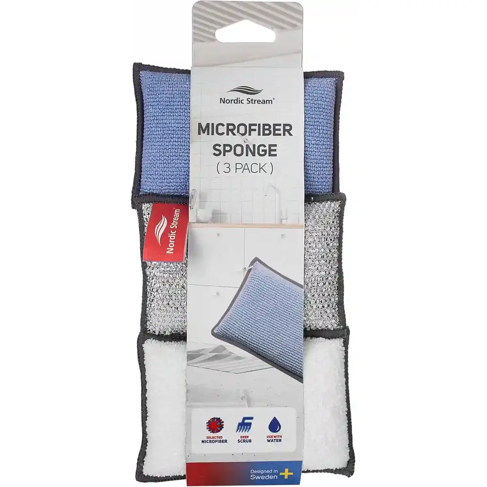 Nordic Stream Sponge - Pack Of 3 Microfiber - 3028020