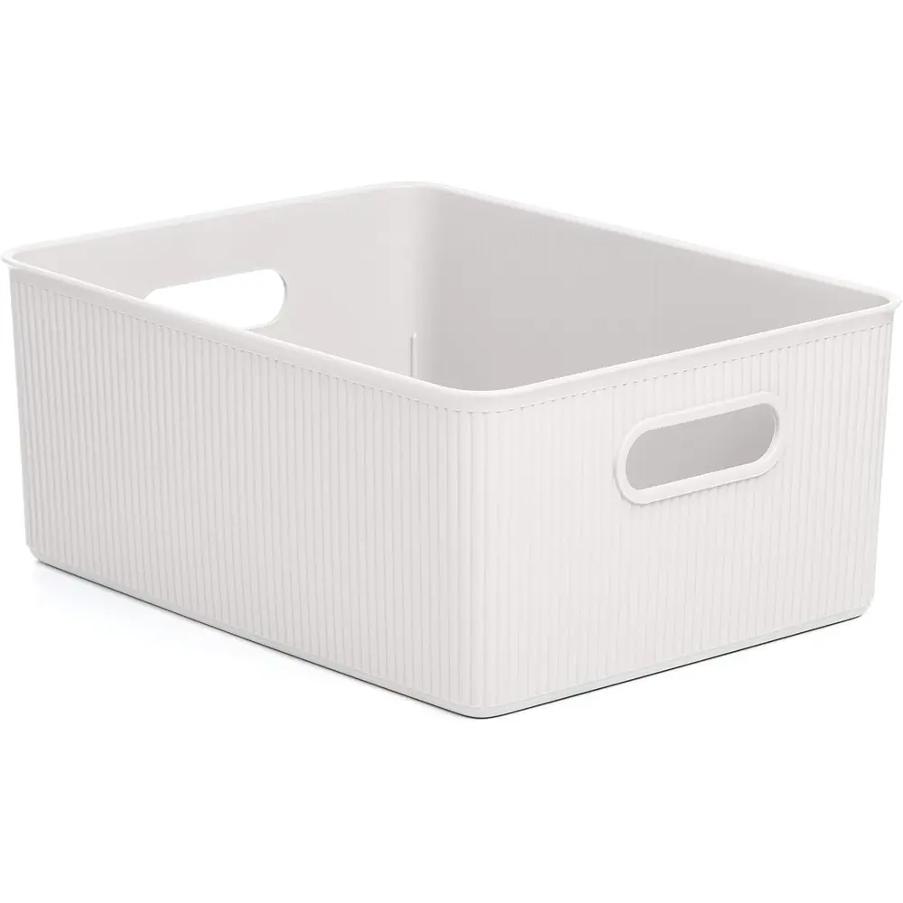 Tatay Baobab Large Multi-purpose Storage Basket With For , White, 29 Polypropylene 15L - 3019254