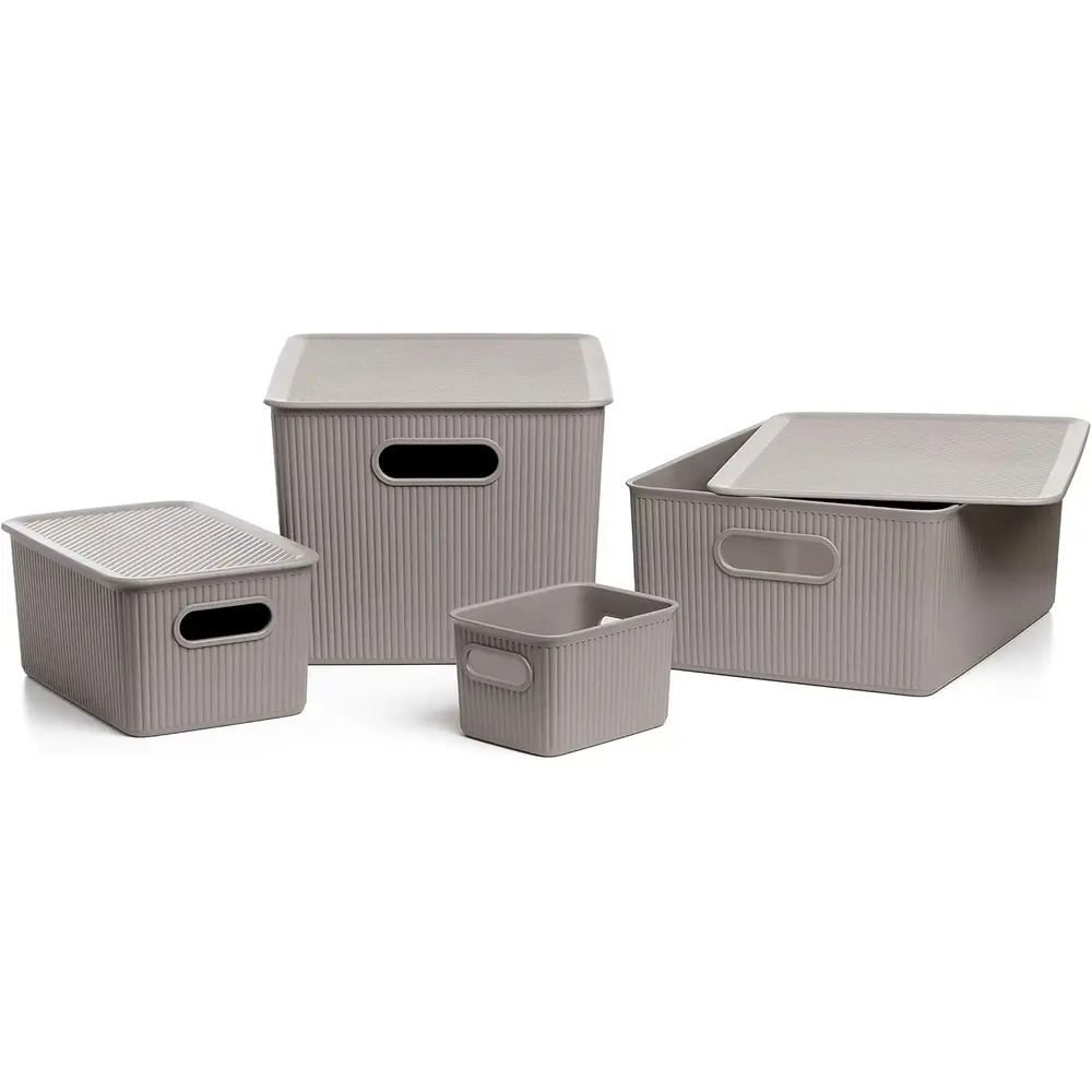 Tatay Baobab Multi-purpose Storage Basket Medium With Taupe, 18 Polypropylene 5L - 3019253 - Image 6