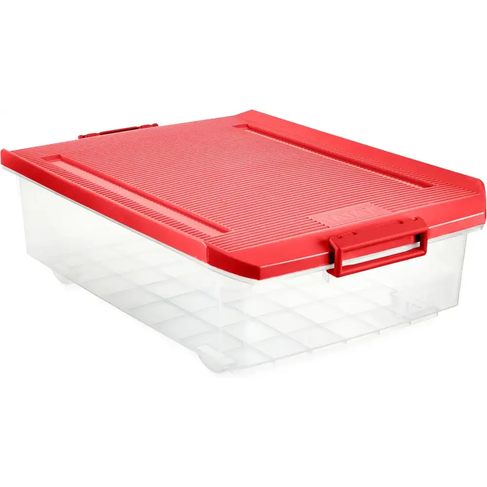 Tatay Underbed Organizing Tray, New Red Polypropylene 32L - 3019223