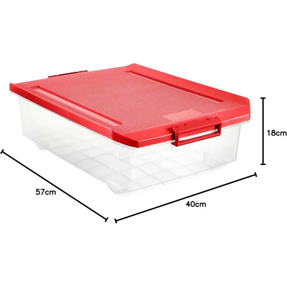Tatay Underbed Organizing Tray, New Red Polypropylene 32L - 3019223 - Image 3