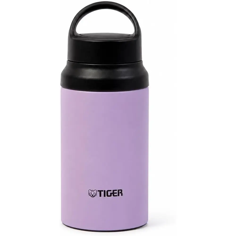 Tiger Flask Vacuum Insulated Double Wall, Lilac Stainless Steel 400ml - 3016869