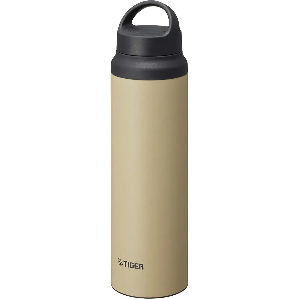 Tiger Vacuum Insulated Bottle With Handle Beige Stainless Steel - 3016856