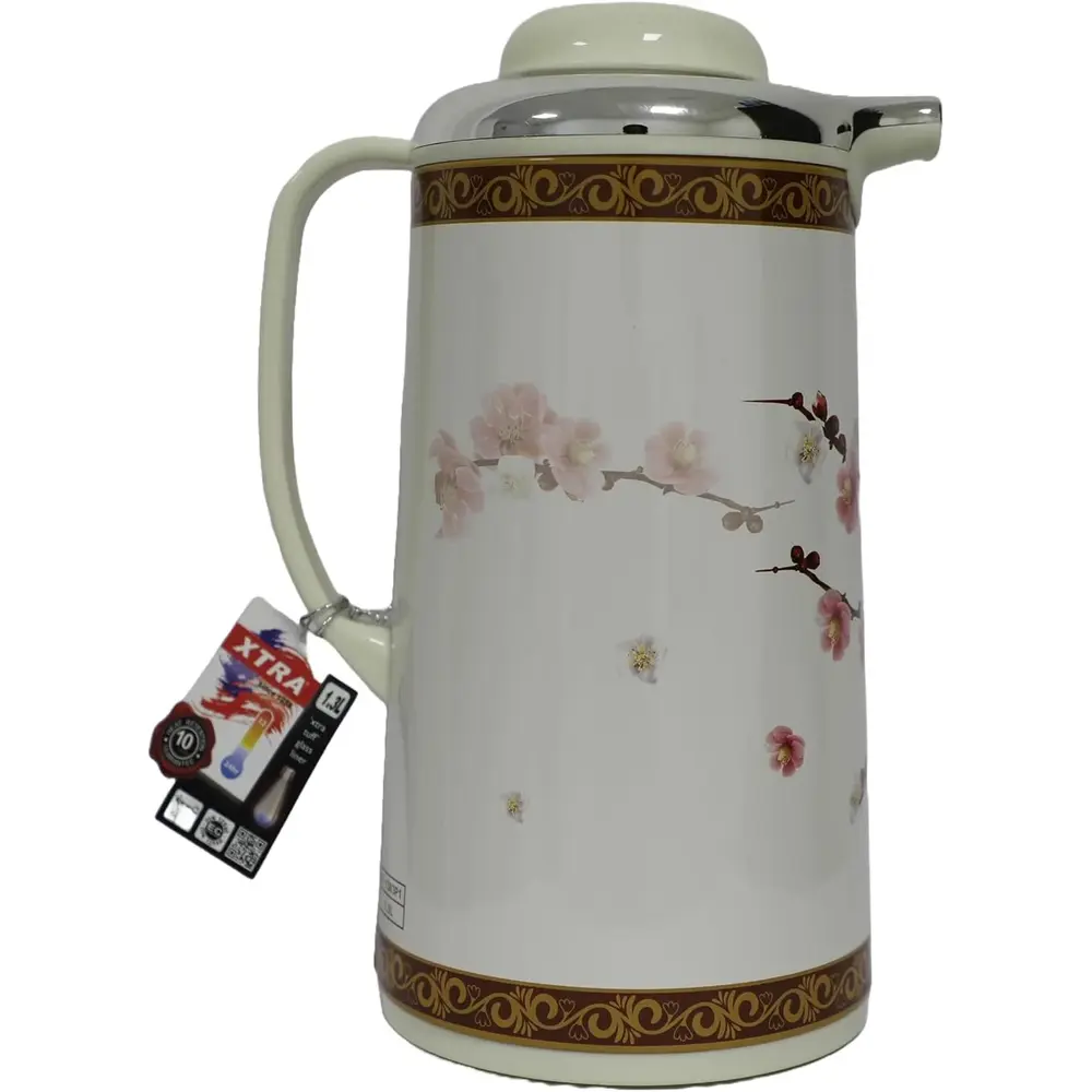 Xtra Handy Jug Flower White Stainless Steel 1.3L - 3019011 - Image 3