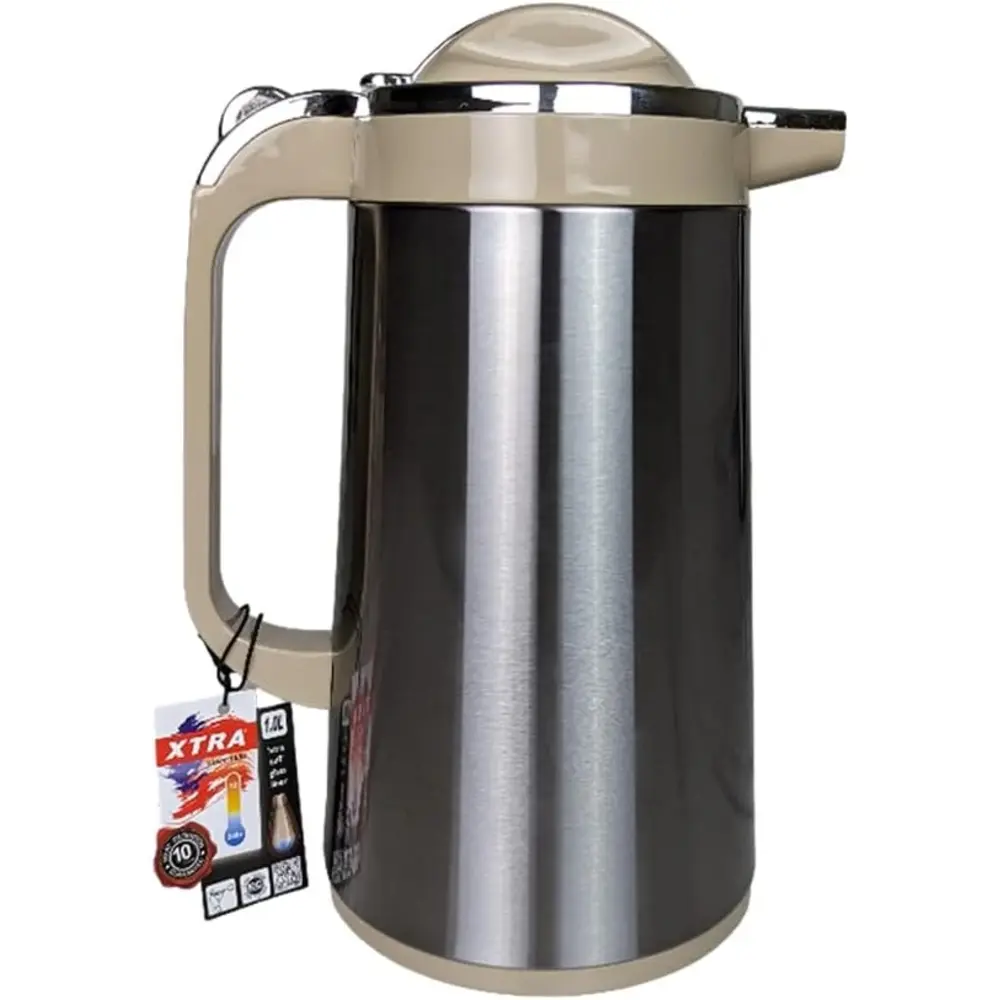Xtra Handy Jugs Side Push Button Stainless Steel 1.3L - 3019014