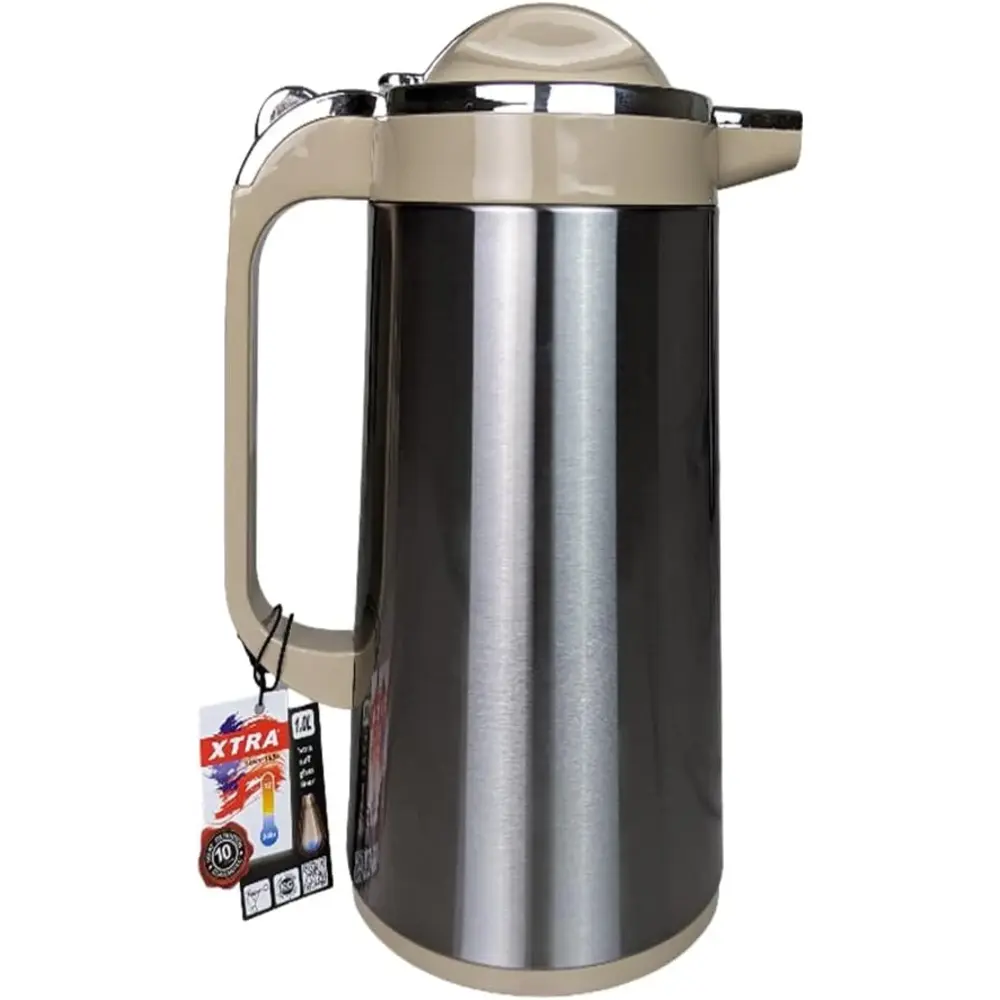 Xtra Handy Jugs Side Push Button Stainless Steel 1.9L - 3019015