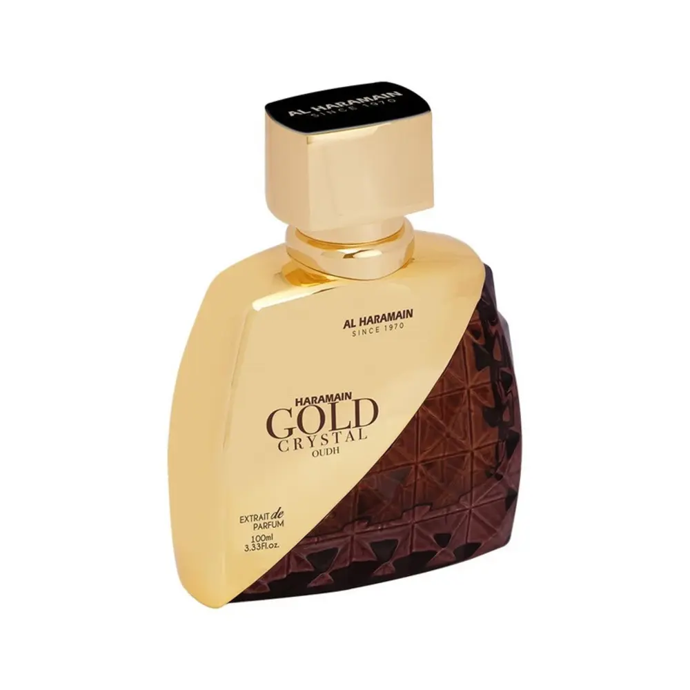 Al Haramain Gold Crystal Oudh Extrait de Parfum 100 ml for Unisex - Floral Woody Fragrance - AHP1421