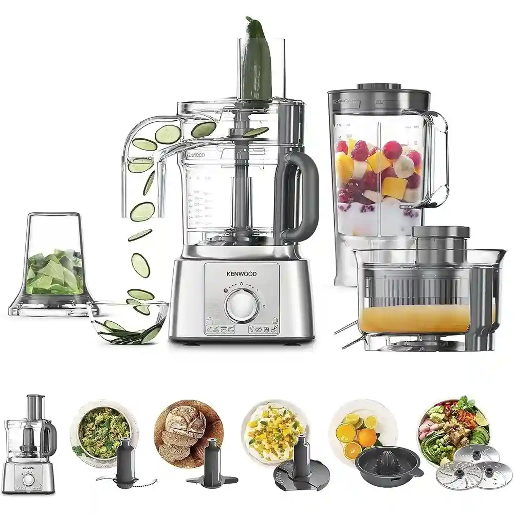 Kenwood Food Processor 1000 Watts 3 Liters, Silver - FDP65.880SI