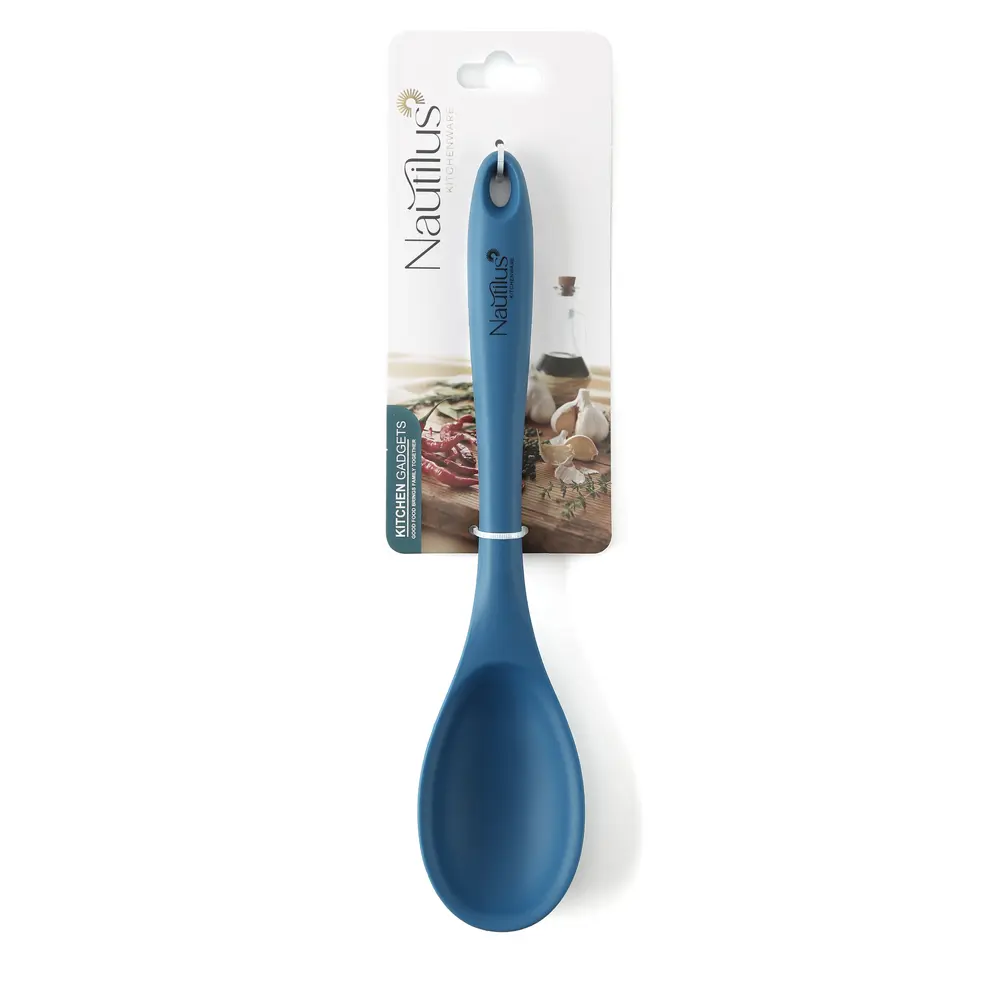 Nautilus Silicone Cooking Spoon, Blue - RNGT-9015 - Image 2