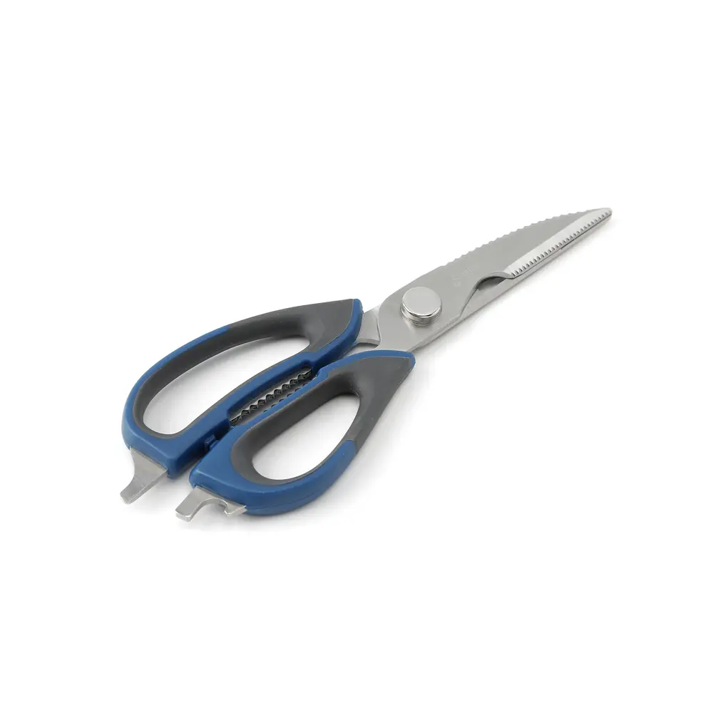 Nautilus Silicone Handle Kitchen Scissors, Blue, 9 Inch - RNGT-9034