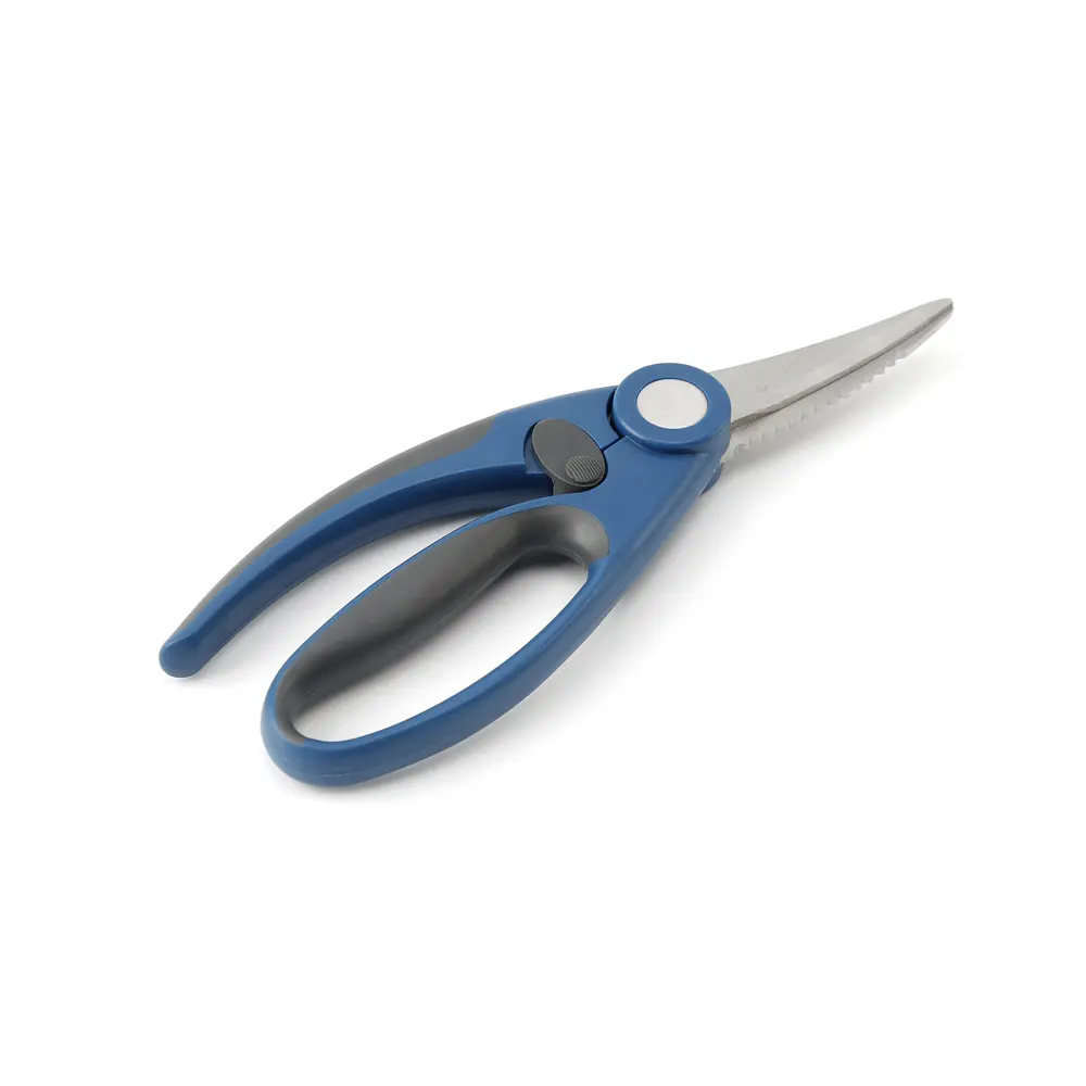 Nautilus Silicone Handle Poultry Scissors, Blue - RNGT-9035