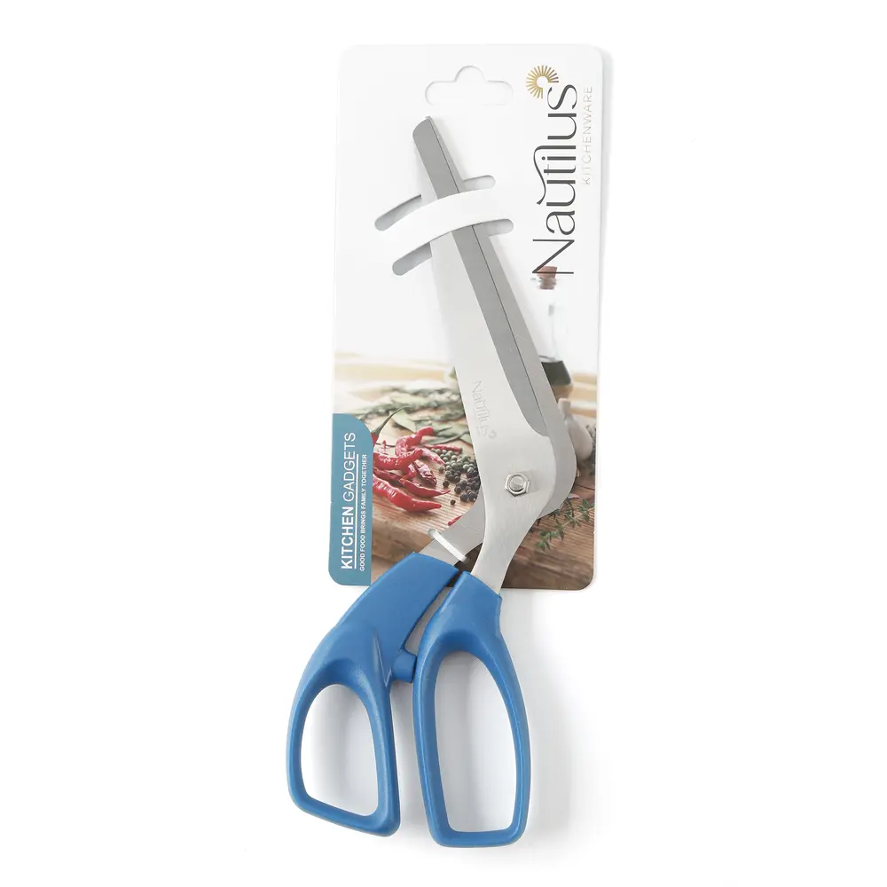 Nautilus Silicone Pizza Scissors, Blue - RNGT-9036 - Image 2