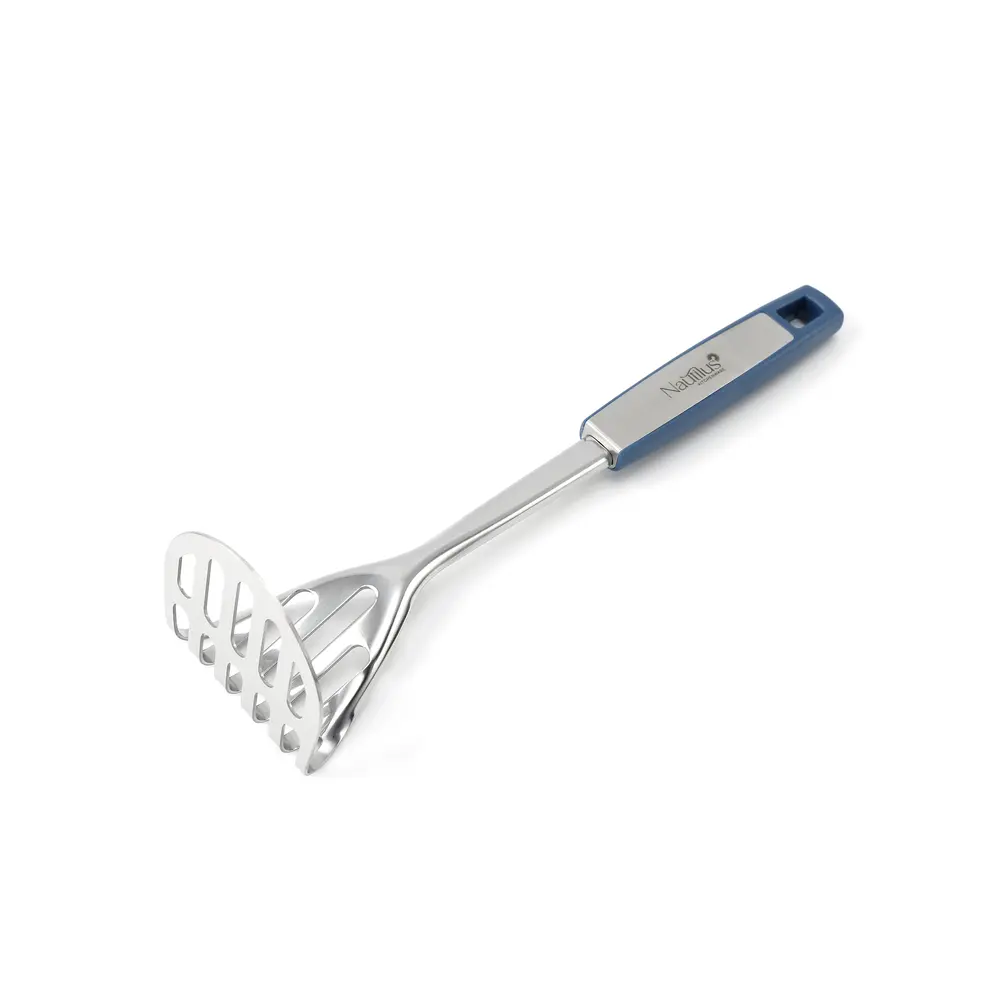 Nautilus Silicone Potato Masher, Blue - RNGT-9044