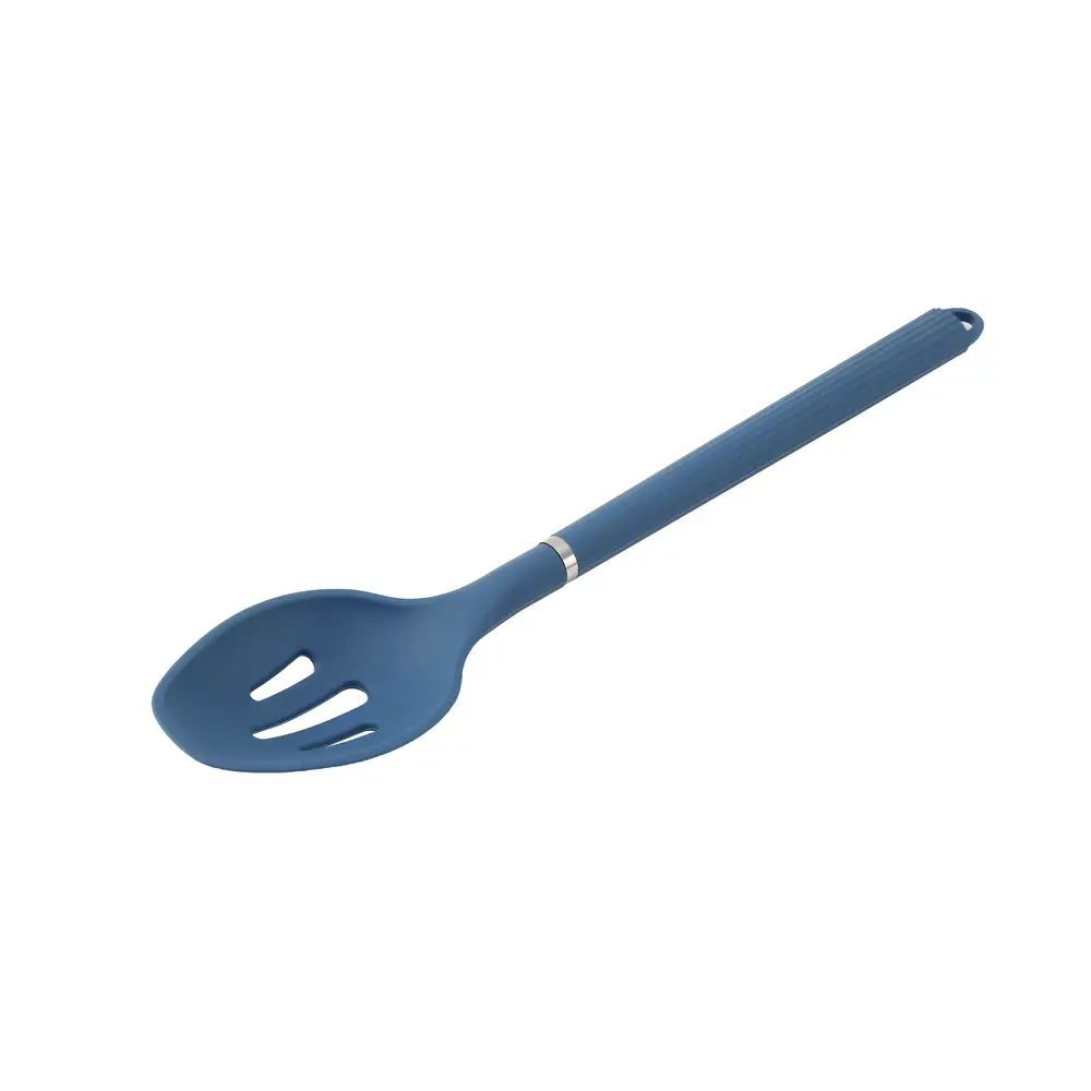 Nautilus Silicone Slotted Spoon, Blue - RNGT-9011