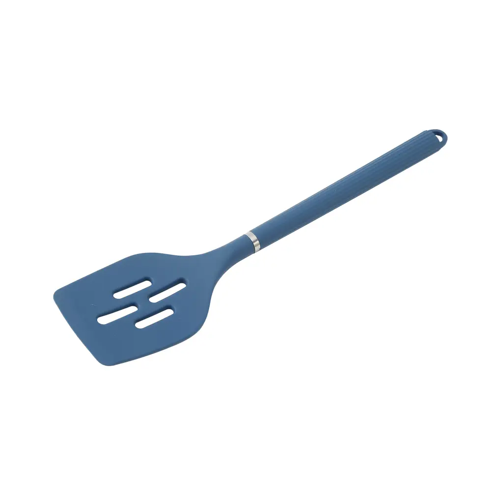 Nautilus Silicone Slotted Turner, Blue - RNGT-9008