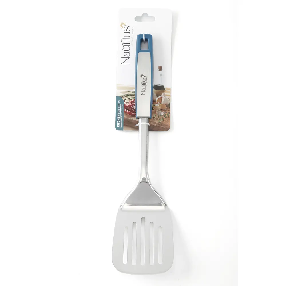 Nautilus Silicone Slotted Turner, Blue - RNGT-9040 - Image 2