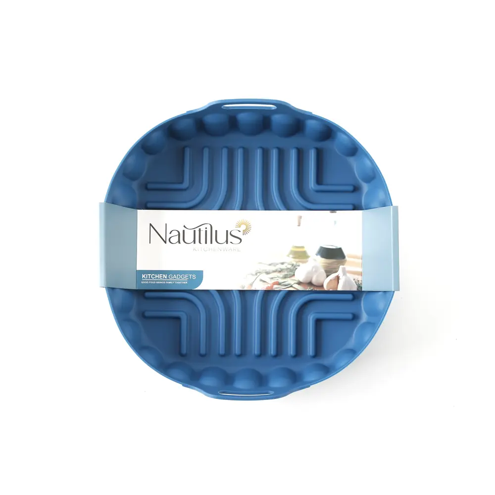 Nautilus Silicone Small Baking Pan, Blue - RNGT-9033 - Image 4