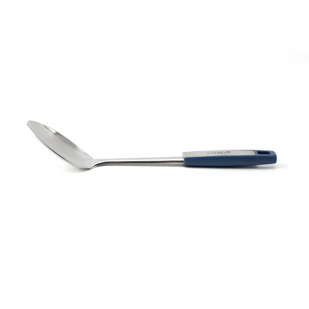 Nautilus Silicone Solid Serving Spoon, Blue - RNGT-9042 - Image 3