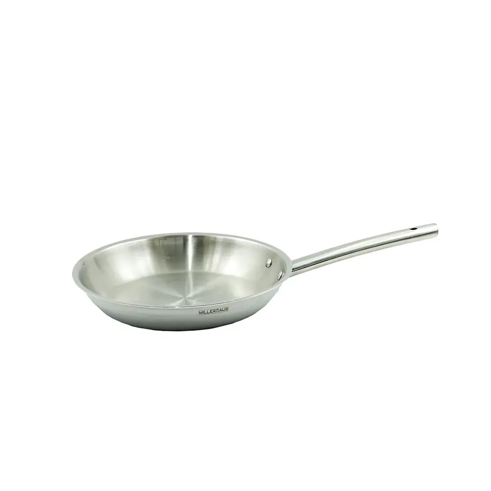 Nautilus Triply Stainless Steel Fry Pan, Silver, Polished Finish, 28 cm - MHIN-0808