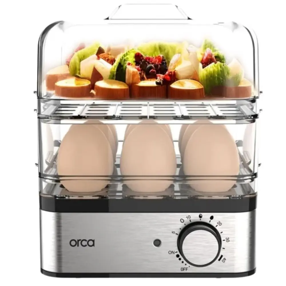 Orca Egg Boiler 8 Eggs 400W - Stainless Steel - OR-EB-KY301