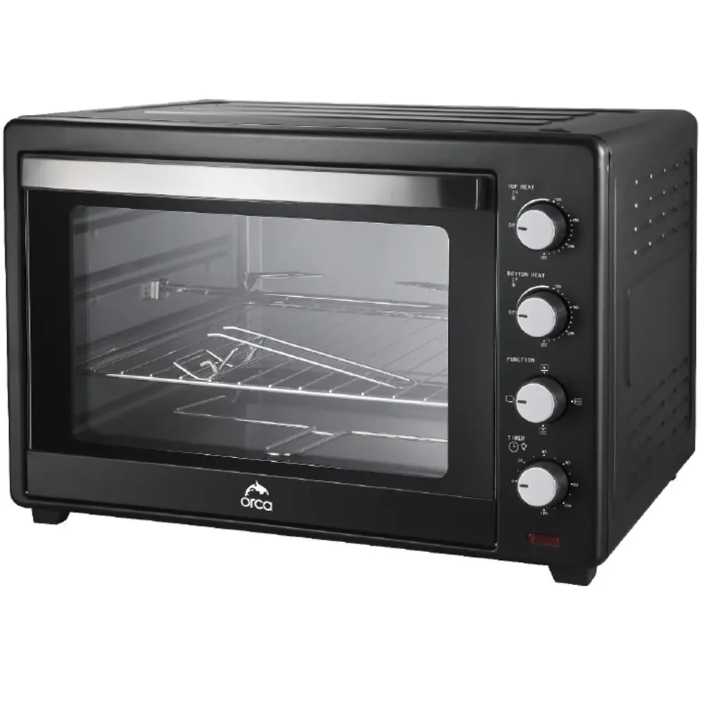 Orca Electric Oven 100 Liters 2000 Watts, Black - OR-EO-JK100(B)