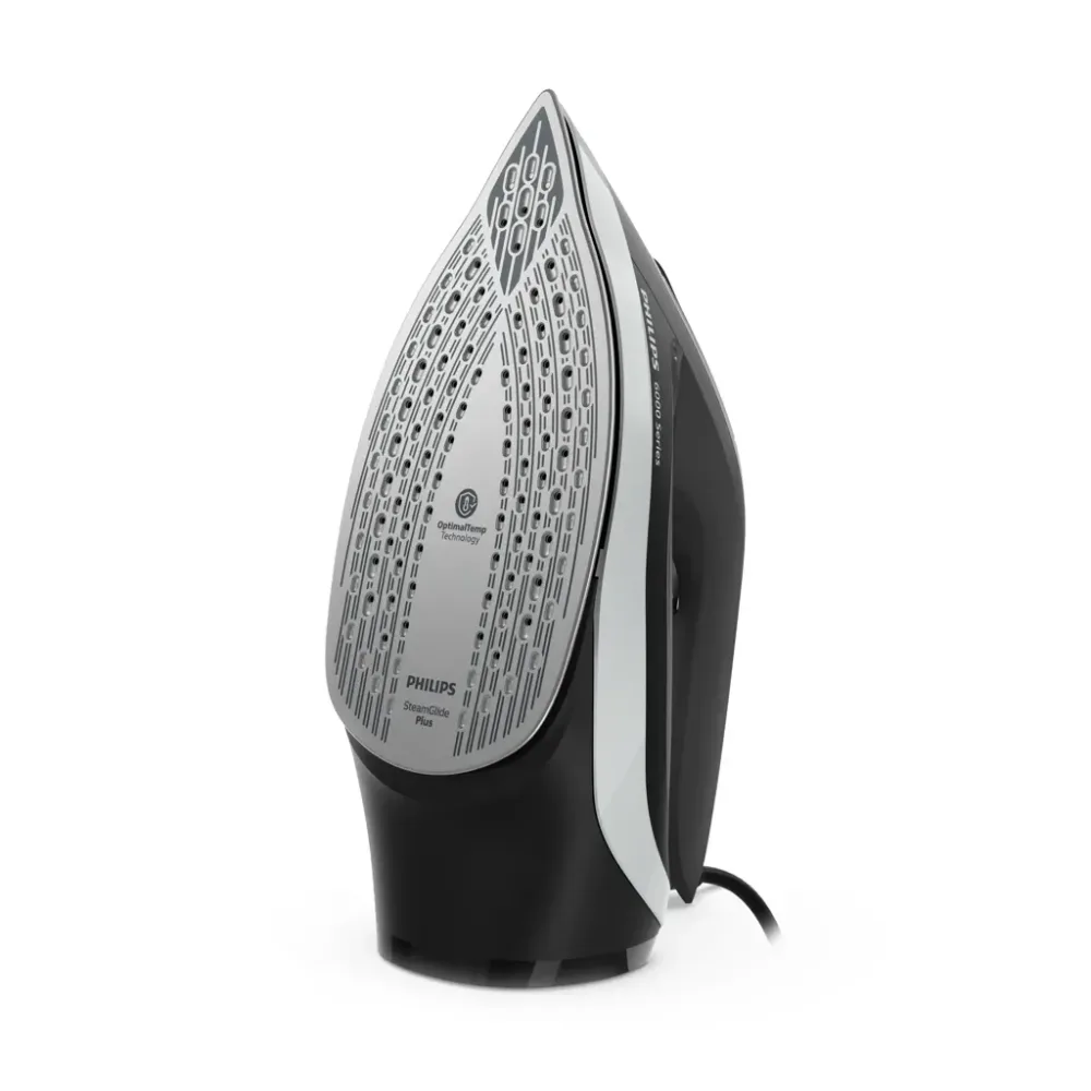 Philips 6000 Series Steam Iron OptimalTEMP Drip-Stop 2600 W 240 V 300 ml 45 gmin Black-grey Steam Boost 190 g Soleplate SteamGlide Plus Automatic Shut-off Yes Verti - DST6120 - Image 4