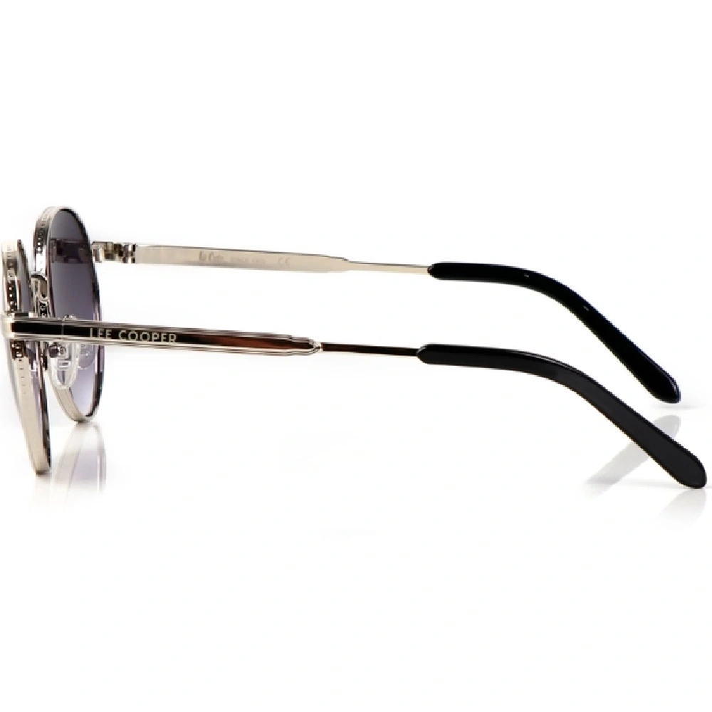 Lee Cooper Women's Polarized Round Sunglasses, Gradient Grey Glass Lenses, Silver Metal Full-Rim Frame, 54-20-145 mm - LCW10244C2 - Image 3