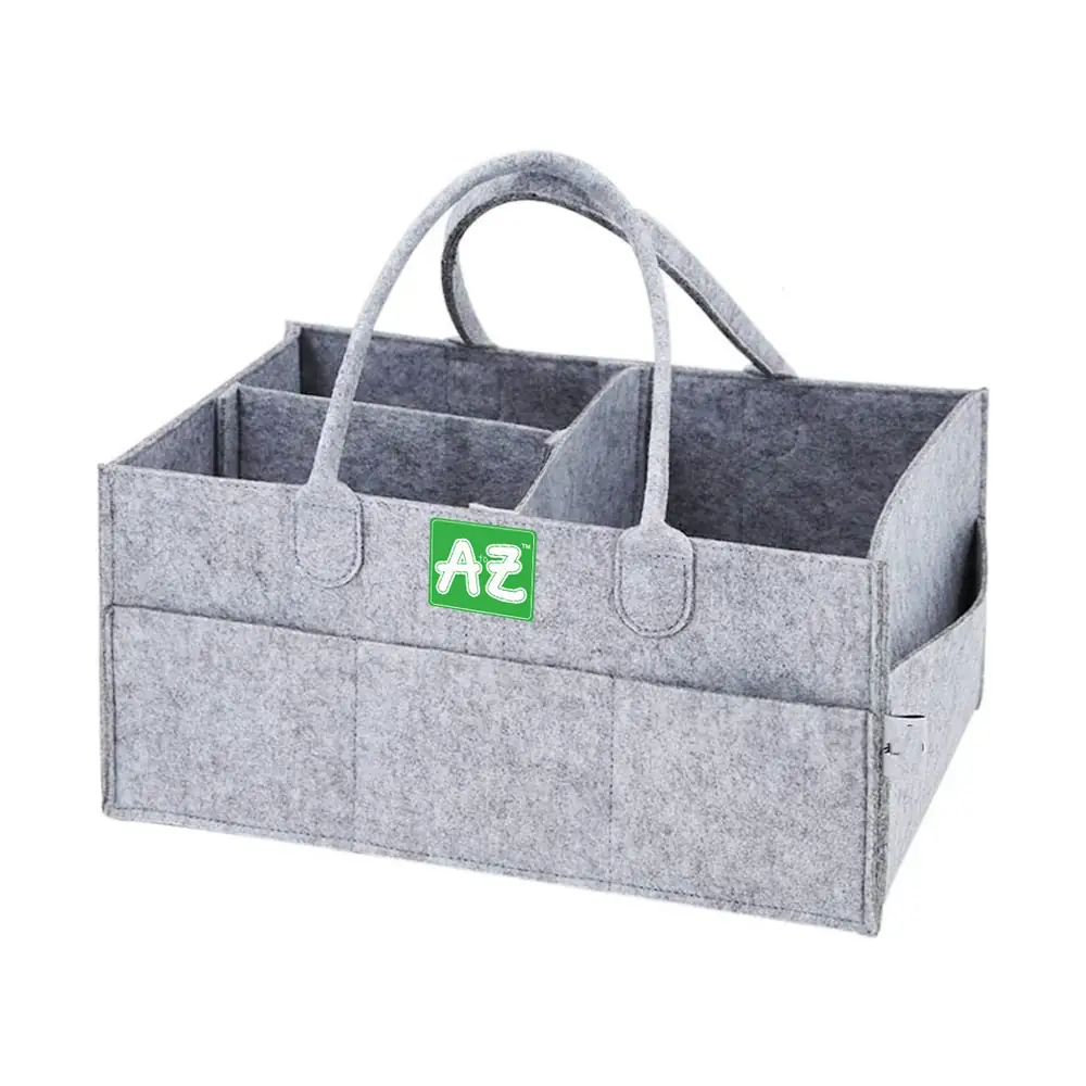 Star Babies A To Z Diaper Caddy Organizer, Grey - VD-0785034868894