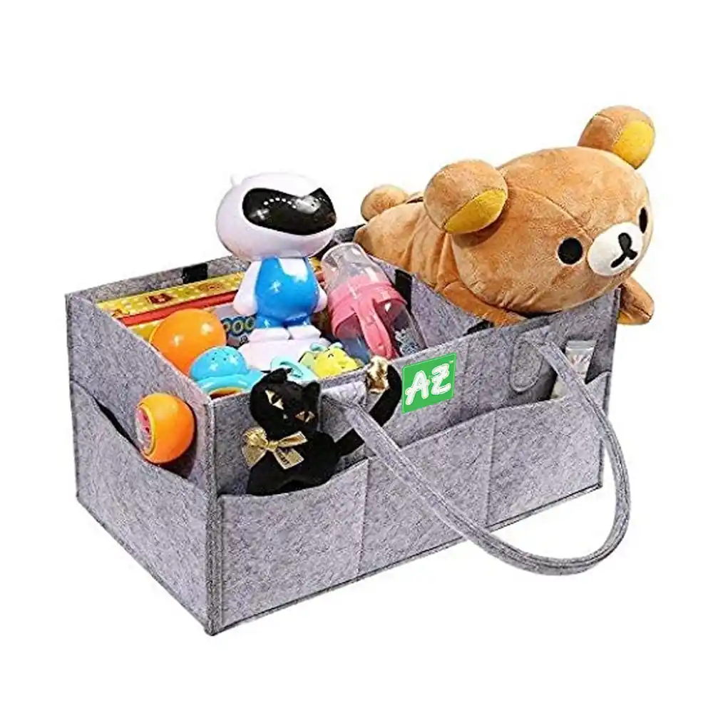 Star Babies A To Z Diaper Caddy Organizer, Grey - VD-0785034868894 - Image 4
