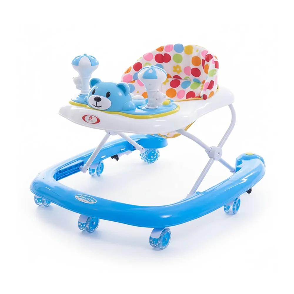 Star Babies Baby Walker With Wheels, Blue - VD-0642135160343
