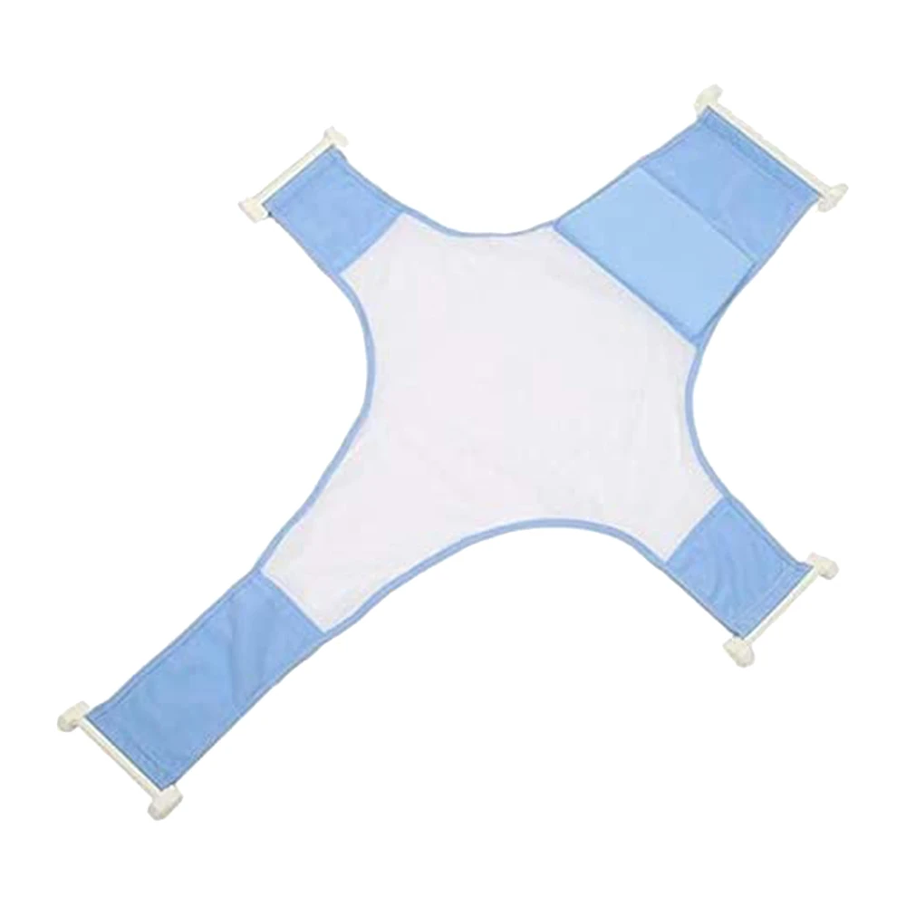 Star Babies Bath Seat Support Net Bathtub, Blue, Soft and Comfortable Material, Secure Baby Support - VD-0731716333372