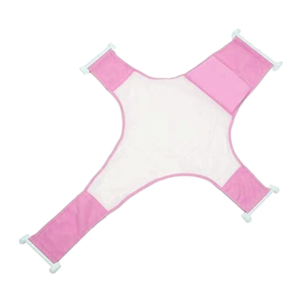 Star Babies Bath Seat Support Net Bathtub, Pink, Soft and Comfortable Material, Secure Baby Support - VD-0731716333389