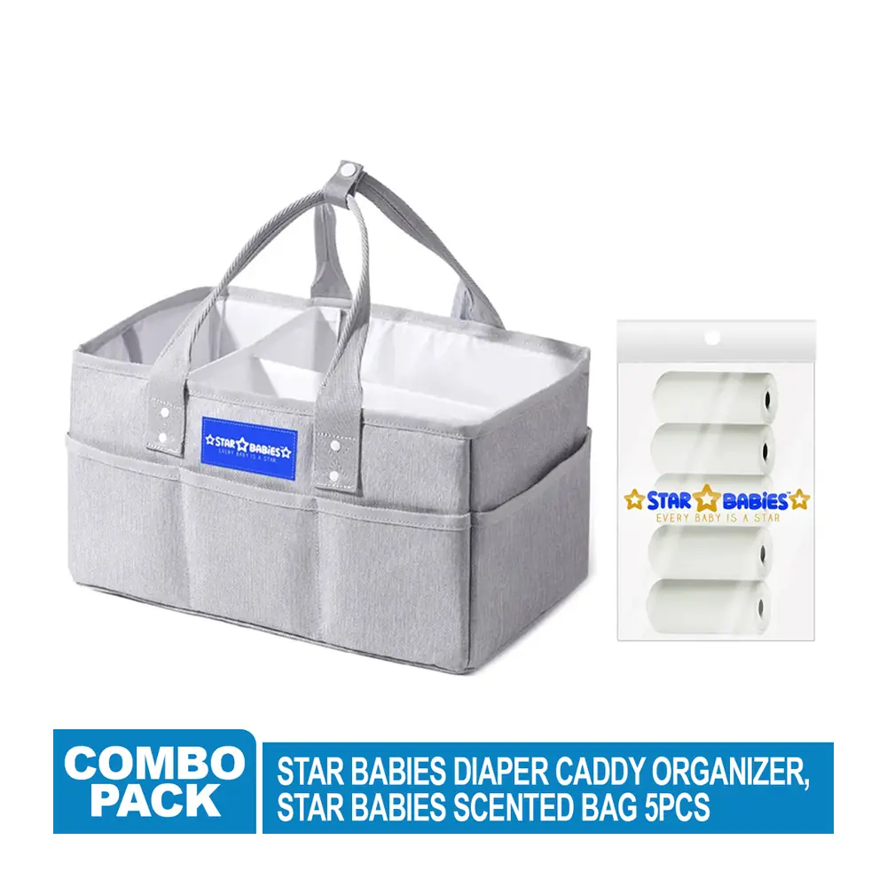 Star Babies Caddy Diaper Bag Organizer With Scented Bag, 5pcs - VD-0652805088426 - Image 2