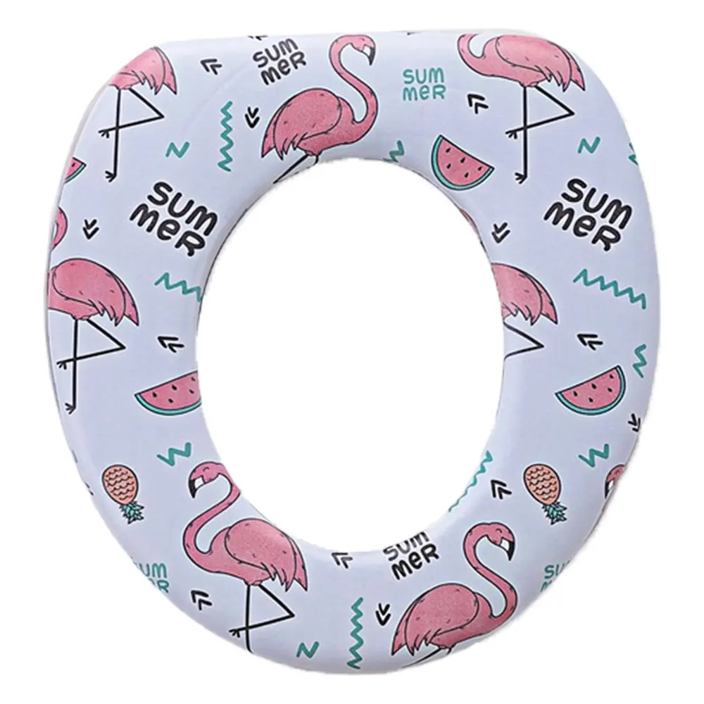 Star Babies Potty Seat With Handle, Flamingo, 28 x 37.5 cm, Comfortable Contoured Seat, Side Handles for Support - VD-0666945121929