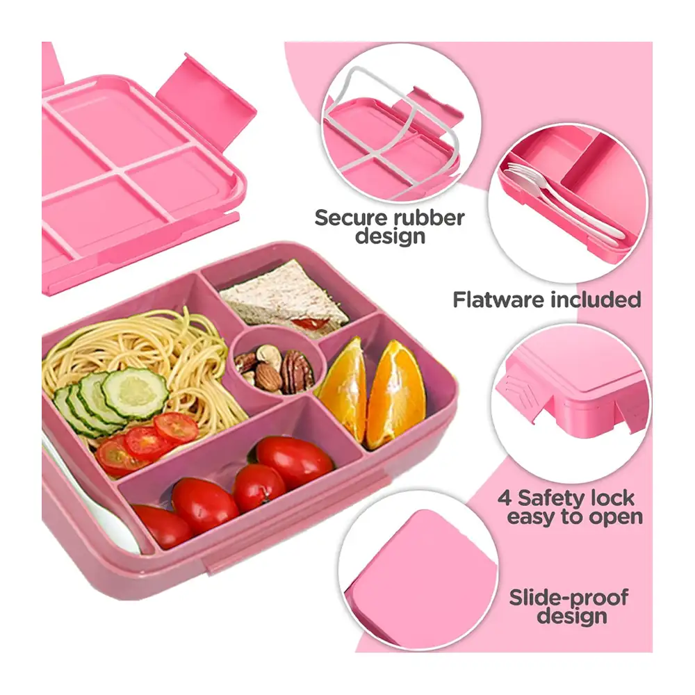 Star Babies School Backpack, Water Bottle, With Insulated Lunch Bag & Box Set, Cute Rabbit, 4 Pcs with Free Disposable Towel 10pcs, Spoon & fork Set, Sandwich Cutter - VD-0762221494081 - Image 6