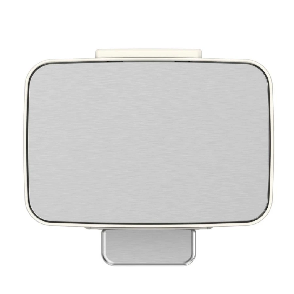 EKO Marina 11L Step Bin, Vanilla Stainless Steel Pedal Bin, Soft-Close Lid, Compact Bathroom & Bedroom Bin, Hands-Free Waste Bin, Cream - EK9161P-11L-VNS - Image 6