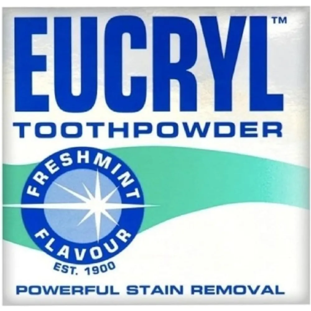 Eucryl Smokers Toothpowder Freshmint, Stain Removal Tooth Powder for Whiter Teeth & Fresh Breath, Pack of 4 - ECL-895612L3
