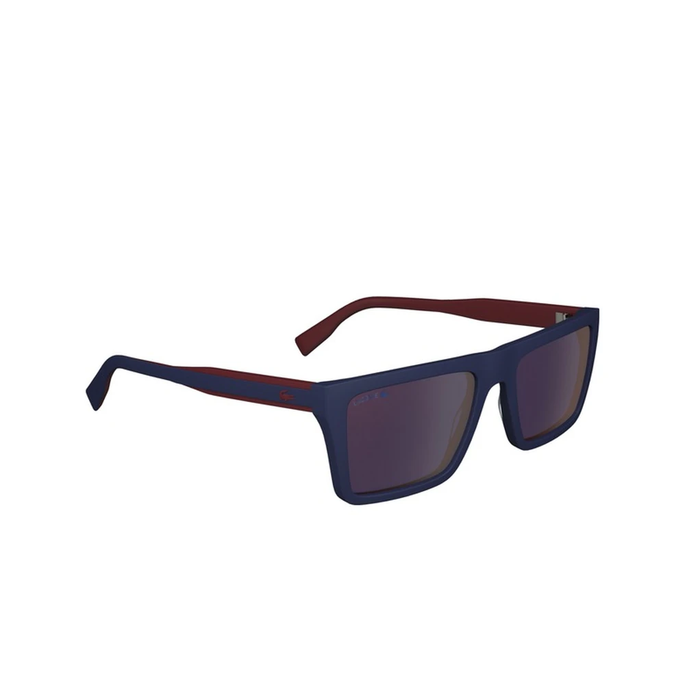 Lacoste Mens Rectangular Sunglasses, Blue Lenses, Full Frame - L6009S.424