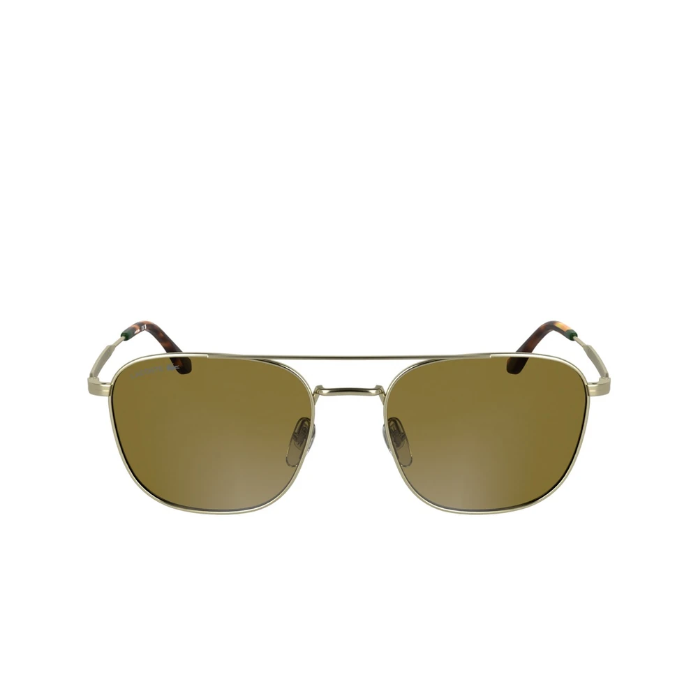 Lacoste Unisex Modified Rectangle Sunglasses, Brown Lenses, Full Frame - L269S.710
