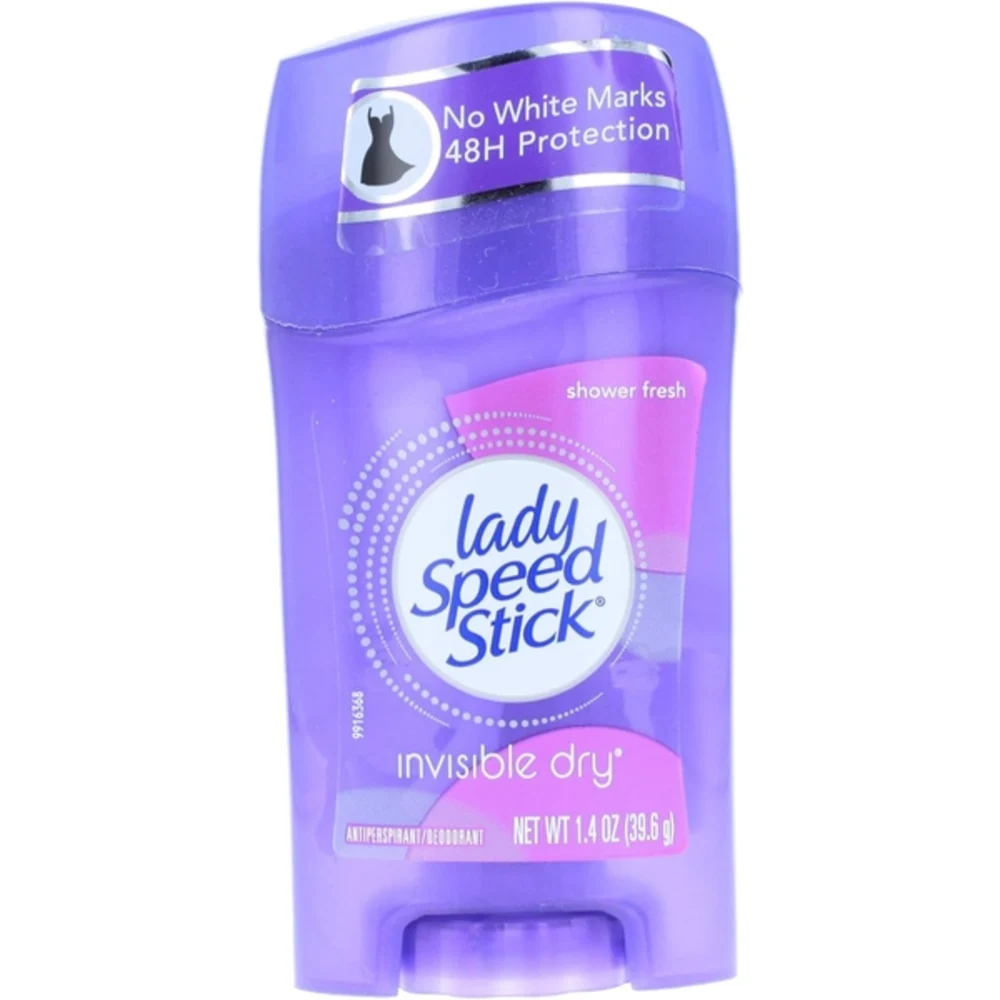 Lady Speed Stick Invisible Dry Antiperspirant Deodorant, Shower Fresh, Clear Protection, Long-Lasting Freshness, 41ml, Pack of 6 - LSD-962995L3